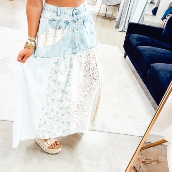 Harmony Denim Skirt - Picture 2 of 7